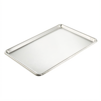 Winco 2/3 Size Open Bead Sheet Pan, 22 x 16 Inch, 20 Gauge Stainless Steel