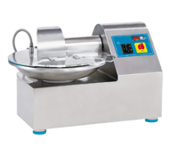 Trento 16 Qt Stainless Steel Bowl Cutter with 3-Knife Head and Digital Thermometer