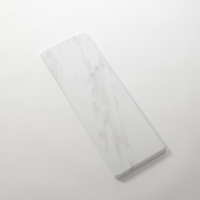 American Metalcraft White Marble Melamine Rectangular Serving Board, 24 x 8.75 Inches