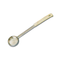 American Metalcraft 3 oz Solid Stainless Steel Portion Control Serving Spoon with 10-3/4 Inch Beige Bakelite Handle