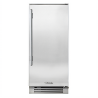 True Residential 15-Inch Undercounter Clear Ice Machine with Bin, Right-Hinged Stainless Solid Door