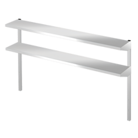 Hoshizaki HS-5165 Double Adjustable 16-Gauge Stainless Steel Overshelf for 60-Inch Cabinet