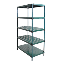 Eagle QuadPLUS 5-Tier Mobile Starter Wire Shelving Unit with 5