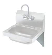Krowne H-110 Stainless Steel Side Support Brackets for Wall-Mount Hand Sinks