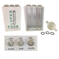 Exacto-Pour 3-Tube Liquid Calibration Bar Test Kit