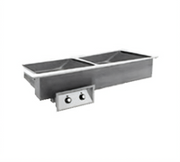 Randell Custom & Serving 9560-2N-DM Narrow Drop-In Electric Hot Food Well, 2-Pan, Wet Operation, with Drains & Manifold