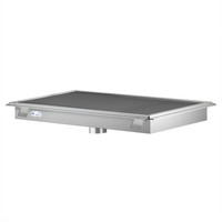 KoolMore Commercial Stainless Steel Floor Trough Drain with 4 Subway-Style Grates, 84