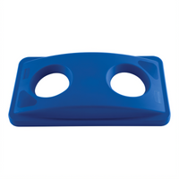 Slim Jim Blue Bottle & Can Recycling Top for 15/23-Gallon Containers
