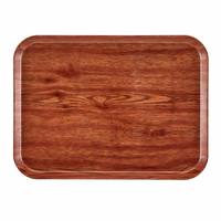 Cambro Camtray Rectangular Fiberglass Cafeteria Tray, 12 x 16-5/16 Inch, Country Oak