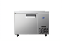 Atosa 44-Inch One-Section Worktop Refrigerator with 4-Inch Backsplash and Solid Door