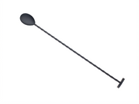 Barfly Black Out Bar Spoon with Muddler, 11-13/16 Inch, Matte Black-Plated Stainless Steel