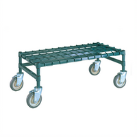 Metro Super Erecta Mobile Wire Dunnage Rack with Removable Wire Mat, 36 x 18 Inches, 800 lb Capacity