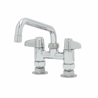 equip 4-Inch Centers Deck-Mount Manual Faucet with 8-Inch Swing Nozzle
