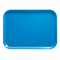 Cambro Camtray Rectangular Fiberglass Cafeteria Tray, 12 x 16-5/16 Inches, Horizon Blue