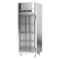 Victory UltraSpec FS-1N-S1-G-HC Shallow Depth Glass Door Reach-In Freezer, 1-Section, 20.15 Cu. Ft.