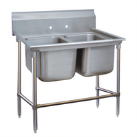 Advance Tabco Regaline 2-Compartment Floor Model Sink, 46-Inch, 20