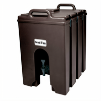 Cambro Camtainer 11.75-Gallon Dark Brown Insulated Plastic Beverage Carrier
