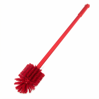 Sparta® Multi-Purpose Valve & Fitting Brush, 30-Inch Handle, Oval Head, Medium Stiff Polyester Bristles, Red