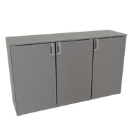 Glastender CS1RB60 60-Inch Three-Section Shallow-Depth Remote Back Bar Cooler