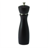 Winco Maestro Modern 8-Inch Beechwood Peppermill with Carbon Steel Grinder