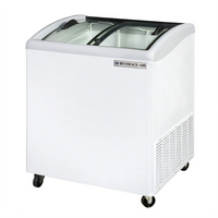 Beverage-Air NC28HC-1-W Angled Top Novelty Case Freezer, 6.02 Cu. Ft., White