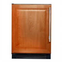 True 24-Inch One-Section Undercounter Beverage Center Refrigerator, Solid Overlay Panel Ready Door
