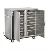 FWE Mobile Insulated Heated Holding Cabinet with 2 Doors, Humi-Temp Heat System and Universal Tray Slides