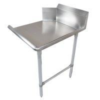 John Boos Pro-Bowl 144-Inch Straight Clean Dishtable, 16-Gauge 300 Series Stainless Steel, Left-to-Right Operation