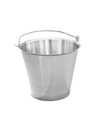 Vollrath 23-Quart Tapered Stainless Steel Dairy Pail with Handle