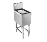 Spec-Bar 36-Inch Wide Underbar Insulated Ice Bin/Cocktail Unit with Sliding Cover, 127 lb Capacity
