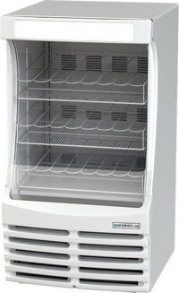 Breeze 30-Inch White Open Air Merchandiser Cooler, 13 Cu. Ft., 3 Shelves, Self-Contained Refrigeration