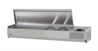 Turbo Air E-Line 60-1/4 Inch Countertop Salad Table with 7 x GN 1/4 Pan Capacity, Self-Contained R290 Refrigeration