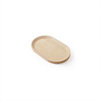 American Metalcraft Lyselle Collection Oval Maple Wood Serving Board