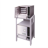 Cleveland Range SteamChef 3 22CGT33.1 Double-Stacked 2-Compartment Gas Pressureless Convection Steamer with SureCook Controls