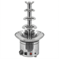 Omcan 4-Tier Tabletop Chocolate Fountain, 8.8 lb. Capacity, Polished Stainless Steel