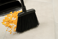 Duo-Sweep Unflagged Lobby Broom with 30-Inch Black Metal Handle