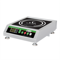 Winco EICS-34 Single Burner Countertop Commercial Induction Cooktop, 240V, 3.4 kW