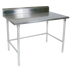 Thumbnail image #1 for John Boos Stallion 84-Inch x 24-Inch Stainless Steel Work Table with 5-Inch Backsplash and Safety Edge