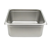 NestWell Half-Size 6-Inch Deep Solid 24 Gauge Stainless Steel Steam Table Pan