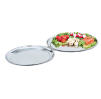 Vollrath 15 7/8-Inch Round Mirror-Finished 18-8 Stainless Steel Serving Platter