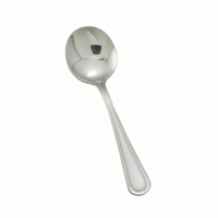 Shangarila 5-7/8 Inch Bouillon Spoon, Extra Heavy Weight, 18/8 Stainless Steel, Mirror Finish