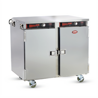 FWE Handy Line Mobile Undercounter Insulated 2-Compartment Heated Holding Cabinet