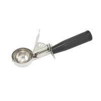 Winco #30 Thumb Press Ice Cream Disher, 1-1/4 oz, 18/8 Stainless Steel, Black Plastic Handle