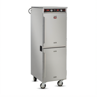 FWE Handy Line Mobile Split Cavity Heated Holding Cabinet, 16 Full-Size Pan Capacity, 120V