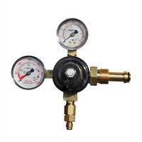 Glastender High Pressure Tank-Mount Nitrogen Regulator Kit with Double Gauge and 50-Foot Tubing