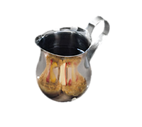American Metalcraft Stainless Steel Bell Creamer/Syrup Server, 3 oz., Mirror Finish