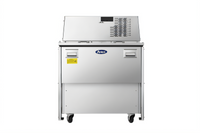 Atosa AMC-3402 Double-Sided Refrigerated Milk Cooler Cart, 8-Crate Capacity, Stainless Steel, 115V