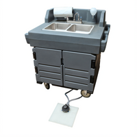CamKiosk® Mobile Hand Sink Cart with 2-Compartment Sink and Fresh/Refuse Tanks