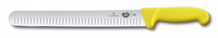 Victorinox Fibrox HACCP 12-Inch Granton Edge Slicer/Carving Knife with Yellow Fibrox Handle