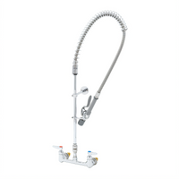 T&S Brass EasyInstall Wall-Mounted Pre-Rinse Unit with 12-Inch Swing Spout